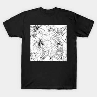 Seamless floral background with petunia T-Shirt